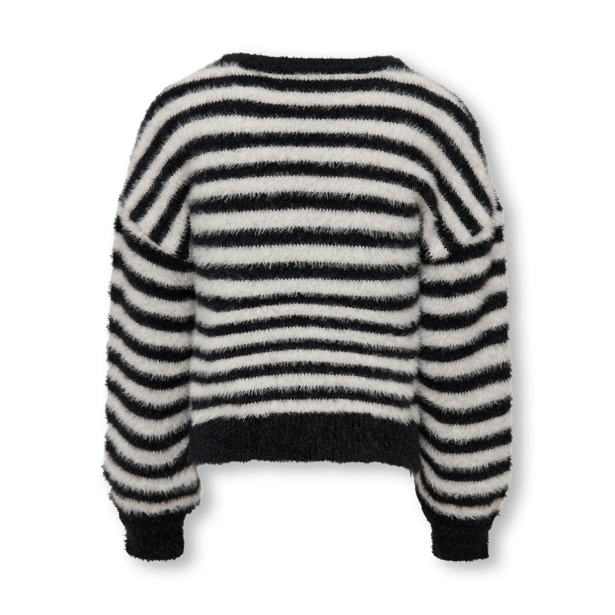 Свитер с круглым вырезом Kids Only "KOGNEWPIUMO L/S PULLOVER CP KNT NOOS", цвет Black Stripes — фото 2