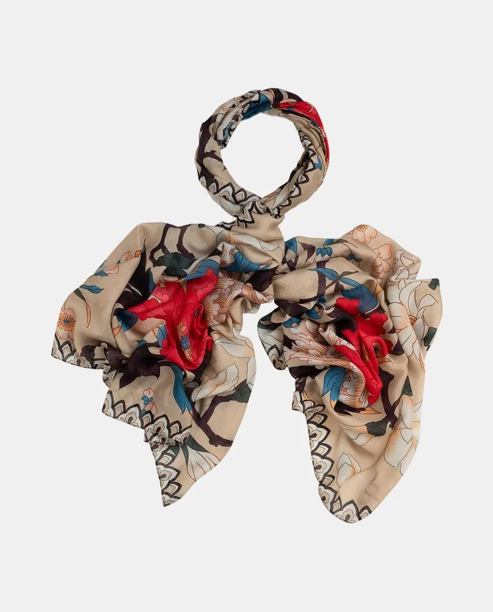 

Шарф Giant Magnolia One Hundred Stars, бежевый