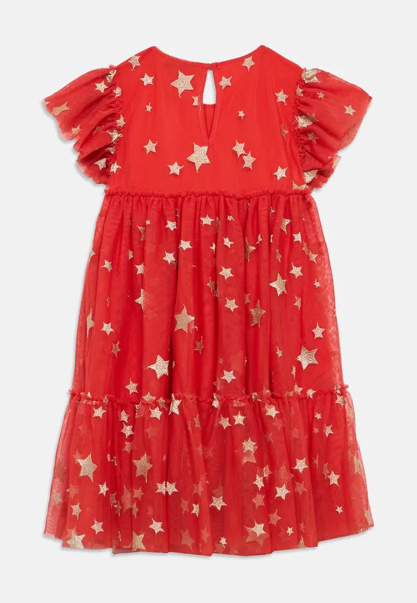 Тканое платье, повседневное платье Stella Mccartney Kids, Rosso — фото 2