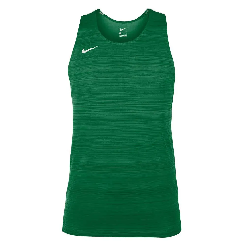 

Футболка без рукавов спортивная Nike Stock Dry Miler, зеленый