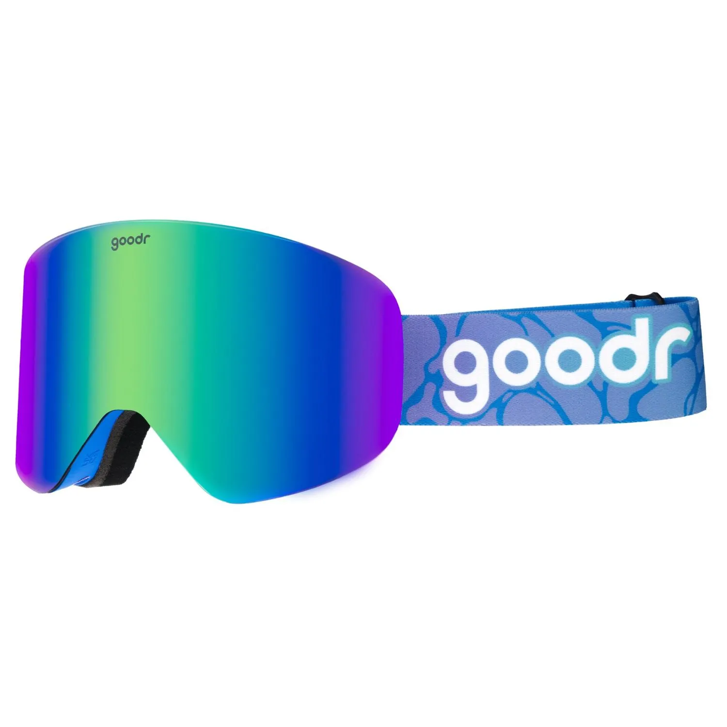 

Снежные очки Snow G Cold-Blooded Lodge Lizard goodr, Blue Pattern/Blue Light Amber