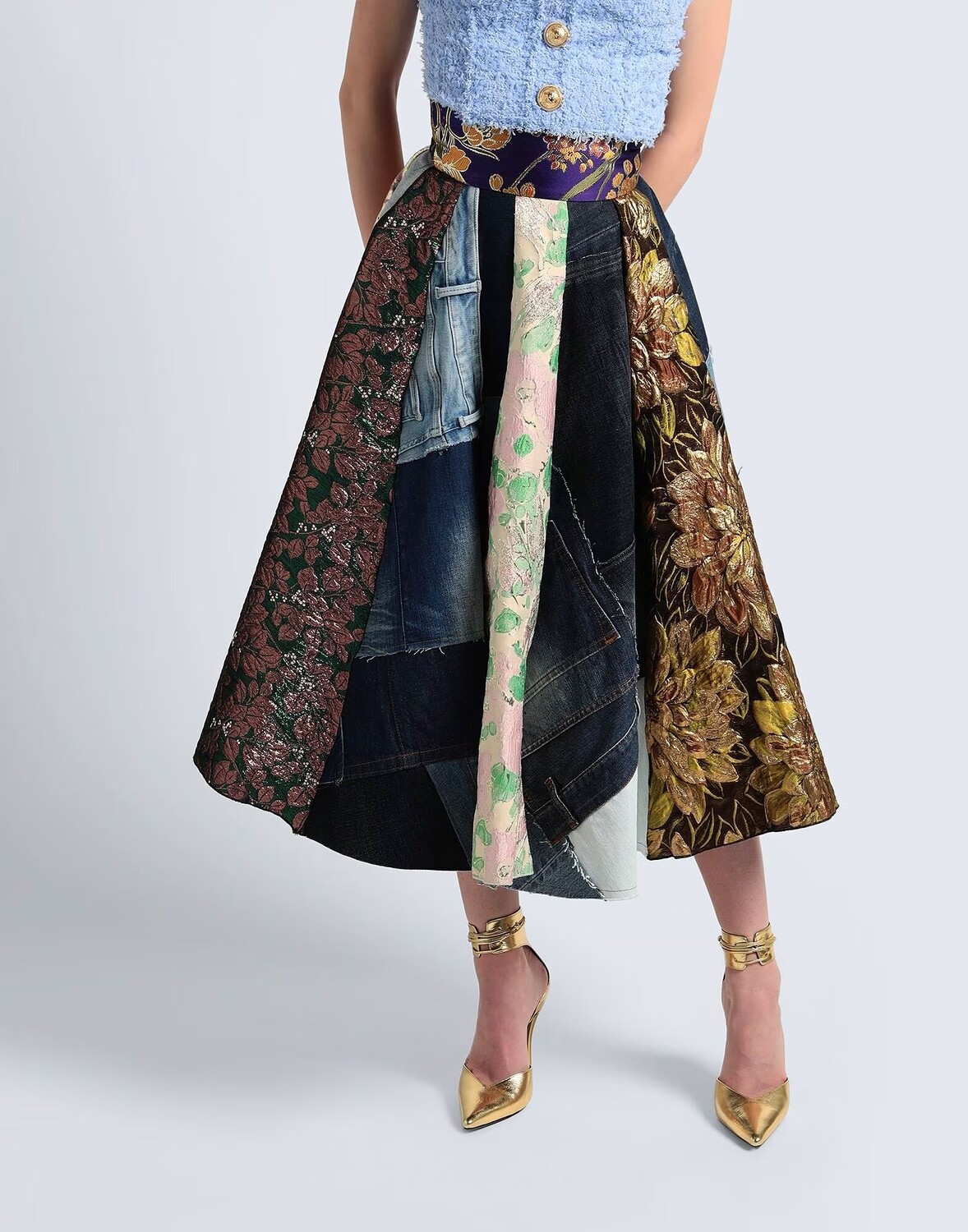 Юбка Dolce&Gabbana, синий — фото 4
