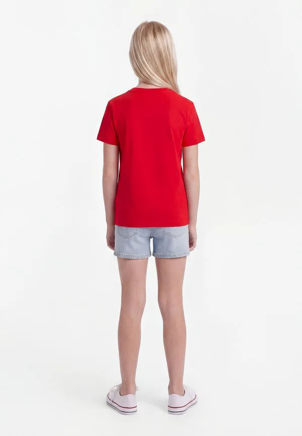 Футболка унисекс с монограммой и принтом. Calvin Klein Jeans, Red — фото 2