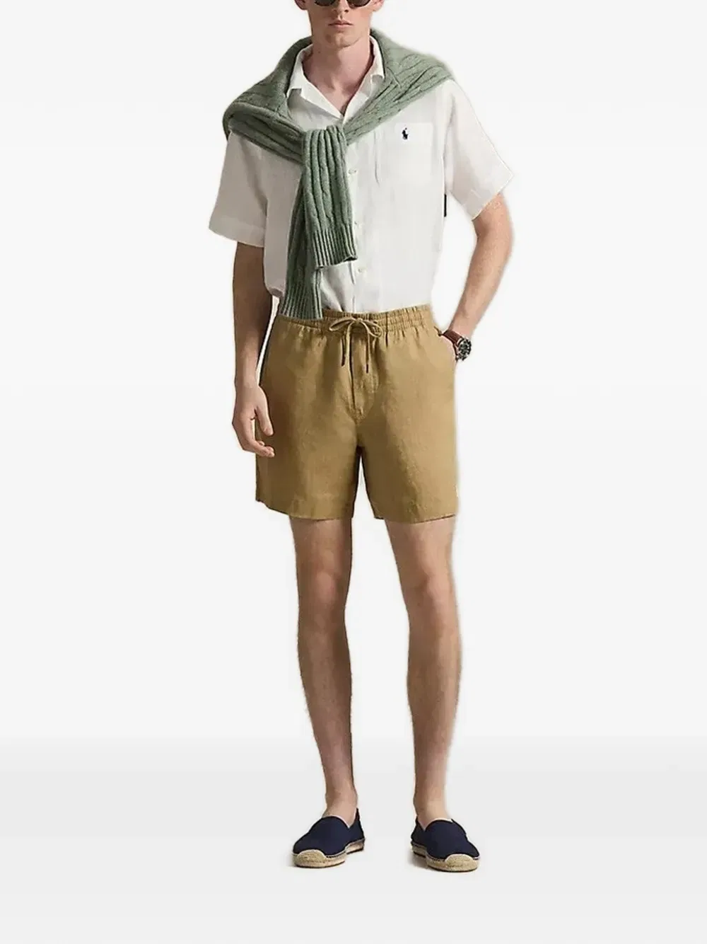 Шорты Prepster с завязками и логотипом Polo Ralph Lauren, нейтральный — фото 2