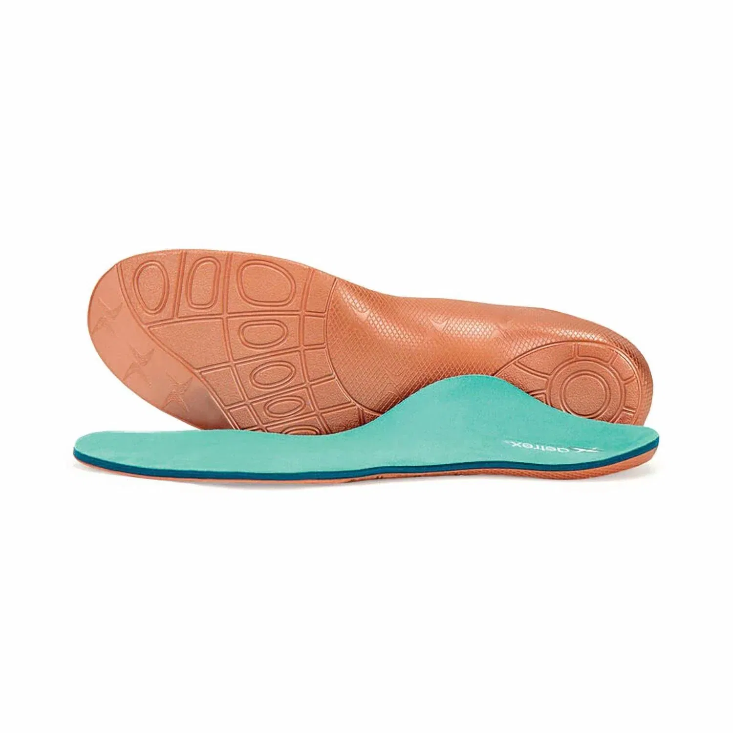 Aetrex Men's Premium Memory Foam Orthotics Insole In Orange/blue — фото 2