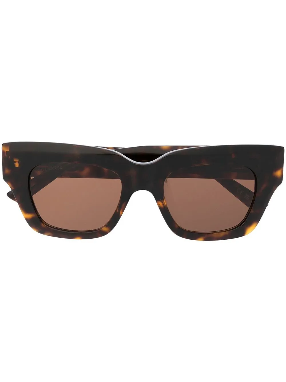

Солнцезащитные очки в квадратной оправе с логотипом Balenciaga Eyewear, коричневый