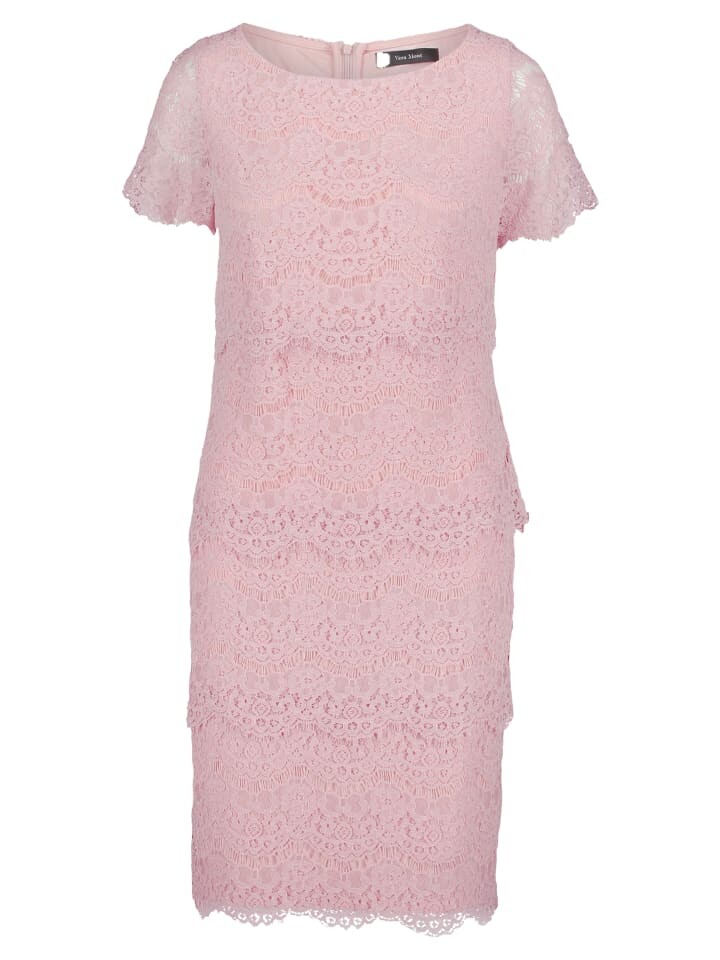 

Короткое платье Vera Mont Spitzenkleid kurzarm, цвет Foggy Rose