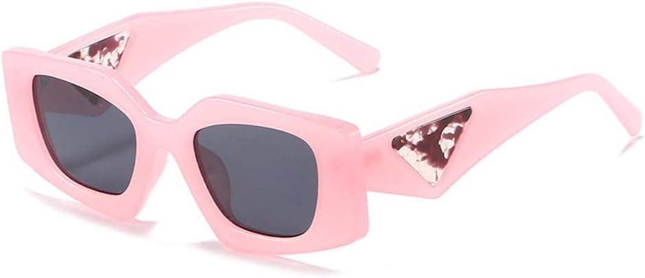 

Уникальные многоугольные солнцезащитные очки для женщин, винтажные солнцезащитные очки для мужчин, модные панк-очки, широкие дужки, защита от УФ-излучения UV400, модные солнцезащитные очки TKKTLLT, C4pink-black