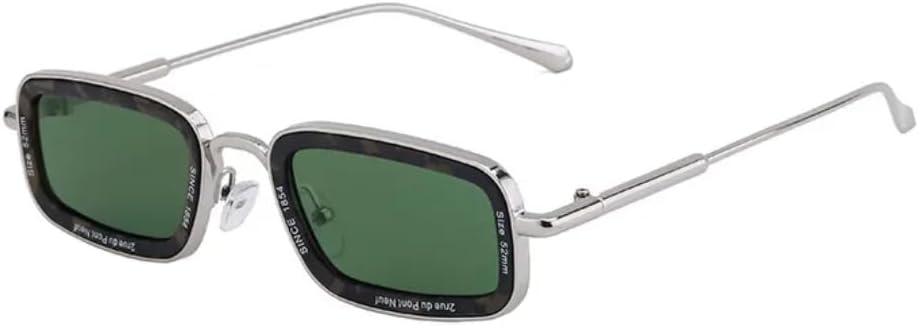 

Роскошные металлические прямоугольные солнцезащитные очки для женщин и мужчин, винтажные, в маленькой оправе, модные, в стиле панк, для активного отдыха VFDHN, Tyj286-5