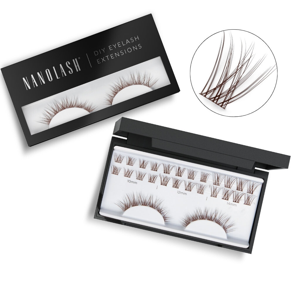 

Коричневые клеевые ресницы для самостоятельного нанесения DIY CLASSY Nanolash