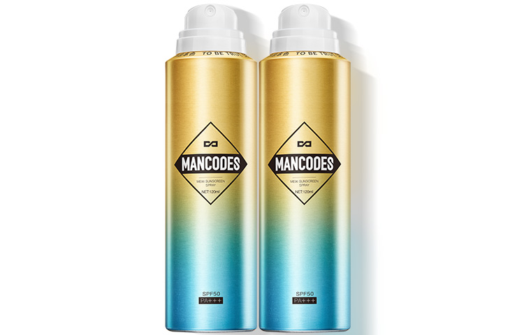 

MANCOES Мужской спрей для защиты от солнца outdoor exclusive small gold bottle для любого типа кожи spf50pa++++ 120мл*2 флакона