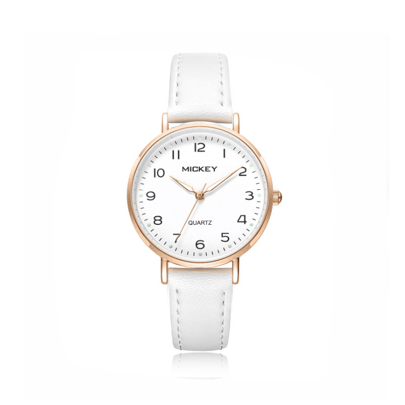 

Disney Женские часы с кварцевым механизмом и белым циферблатом на ремешке из полиуретана