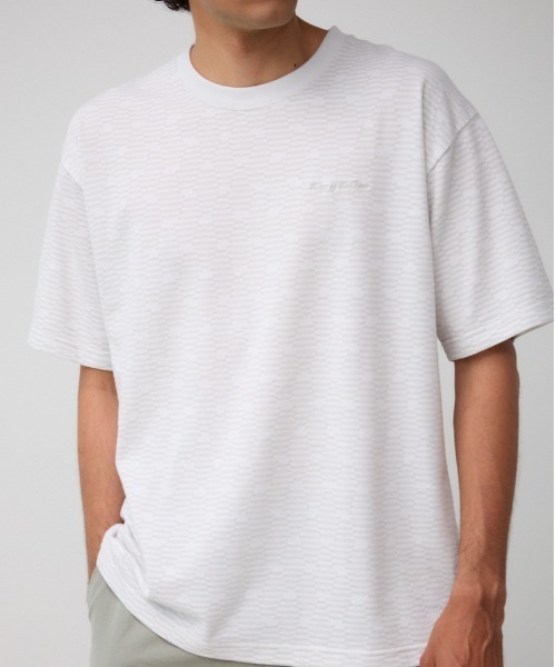 

Футболка с жаккардовой вышивкой и инкрустацией AZUL BY MOUSSY, белый