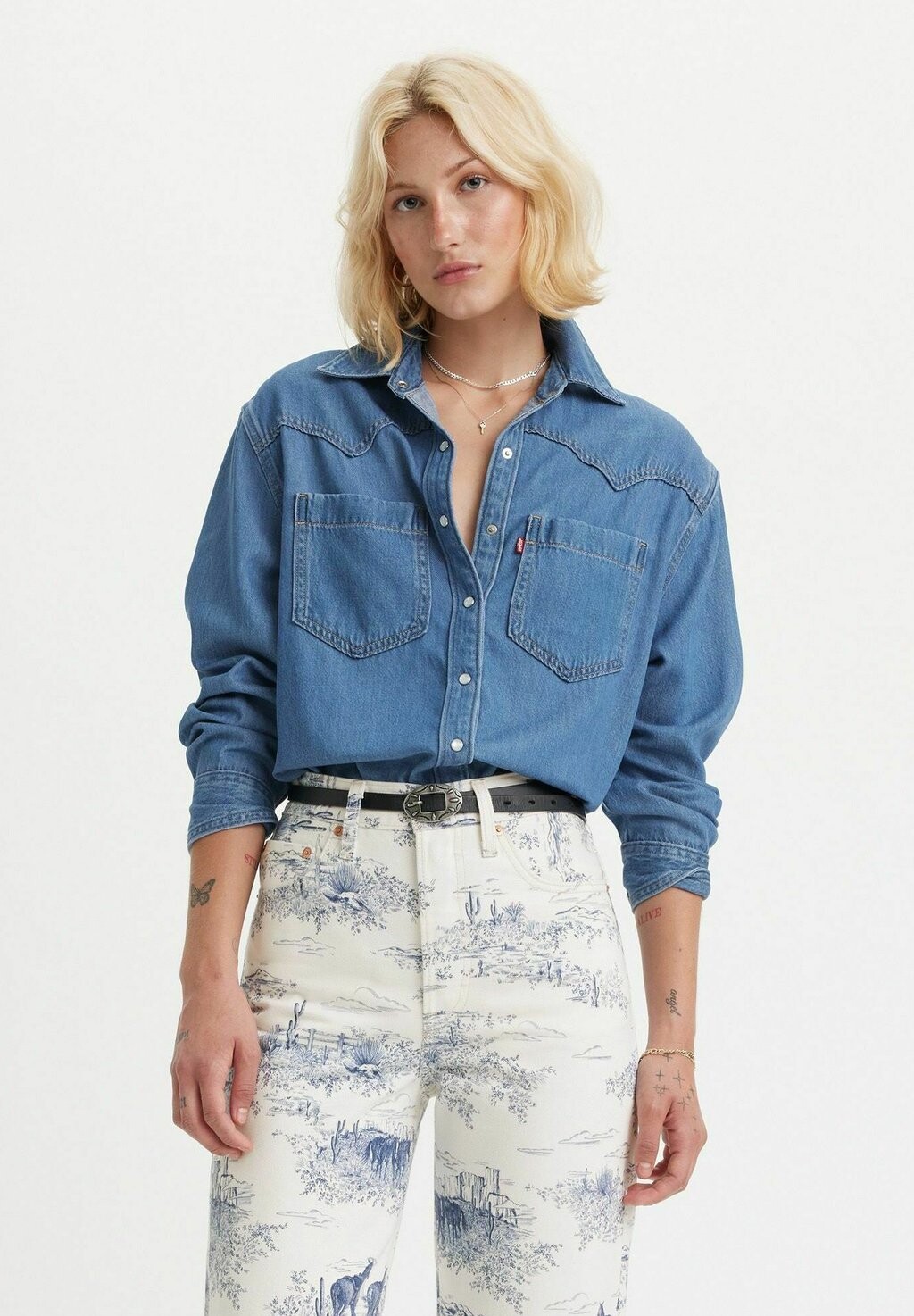 

Блузка-рубашка TEODORA WESTERN Levi's, цвет air space