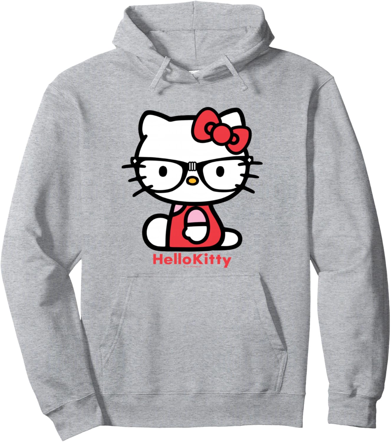 

Худи Hello Kitty с американским дизайном в виде очков, серое (серо-меланжевое), размер S Us Sanrio Design, Серый, Худи Hello Kitty с американским дизайном в виде очков, серое (серо-меланжевое), размер S Us Sanrio Design