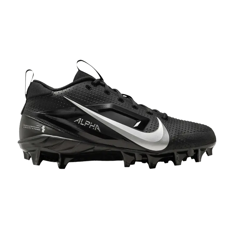 

Бутсы Nike Alpha Menace 4 Varsity 'Black Metallic Silver', черный