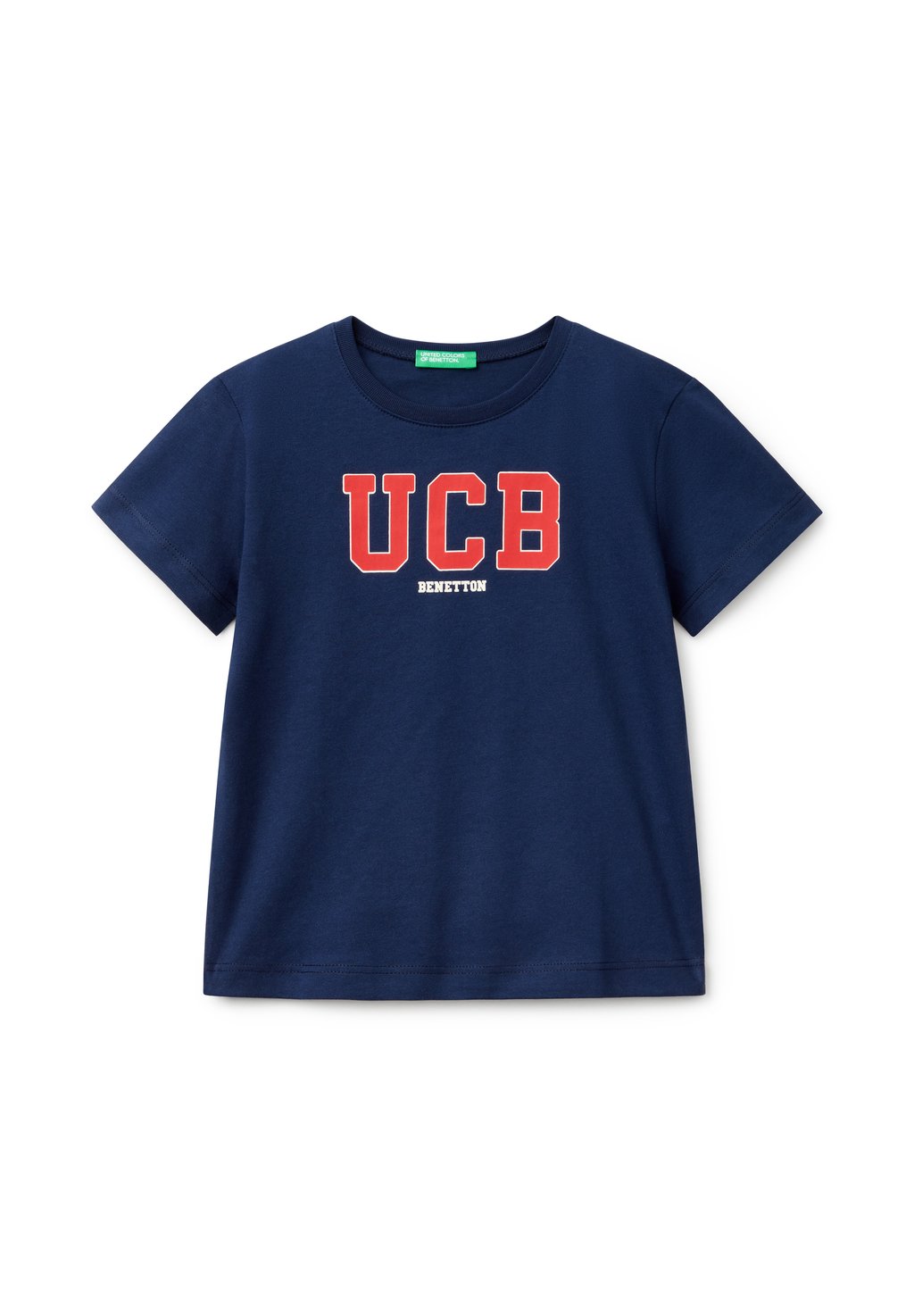 

Футболка с принтом WITH LOGO United Colors of Benetton, синий