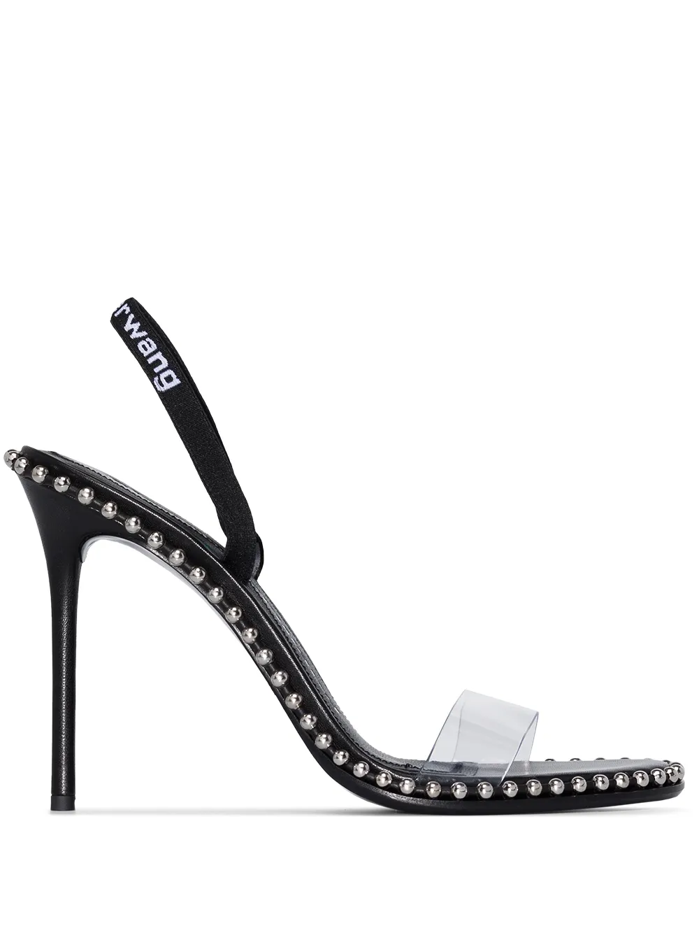 Босоножки Nova 105 с заклепками Alexander Wang, черный