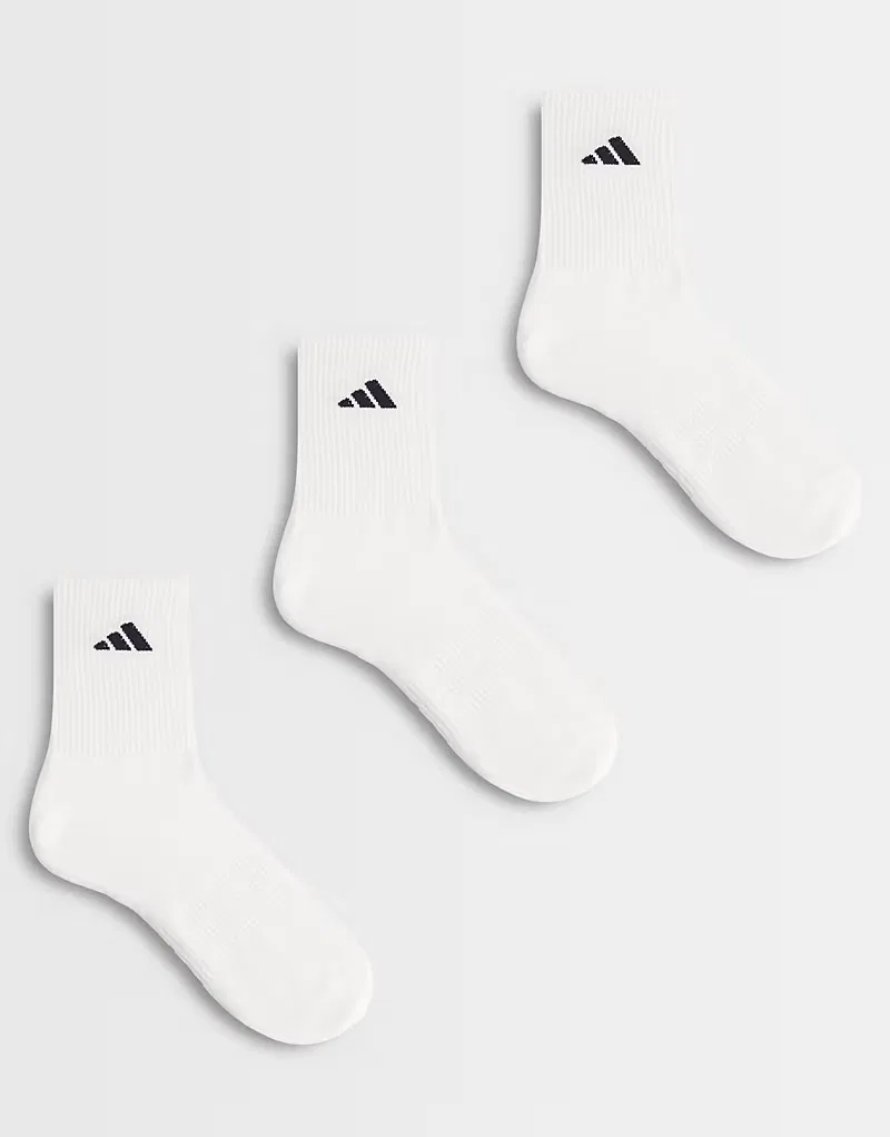 Комплект из 3 пар носков для бега Adidas Performance Running Essentials, белый