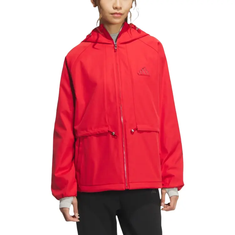 Adidas Куртка женская Энергия красная металлик серебро, Energy Red/Metallic Silver — фото 3