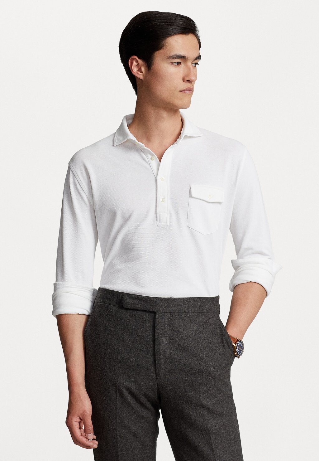 

Рубашка-поло ДЛИННЫЙ РУКАВ Polo Ralph Lauren, белый