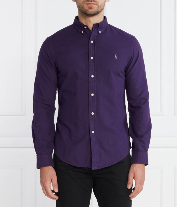 

Рубашка Slim fit Polo Ralph Lauren, фиолетовый