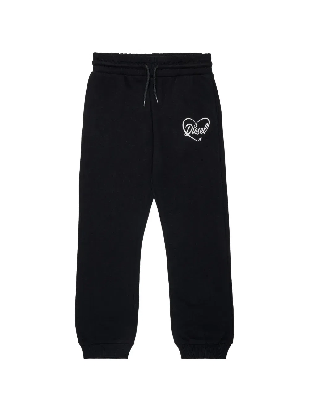Спортивный костюм с кулиской и логотипом Diesel Kids, черный