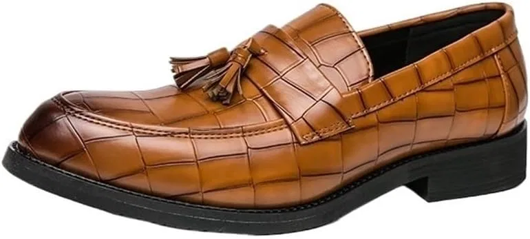 Лоферы с кисточками, Tassel Loafers, Brown UOPYNE