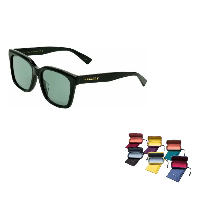 

Солнцезащитные очки в квадратной оправе из ацетата Gucci, черный