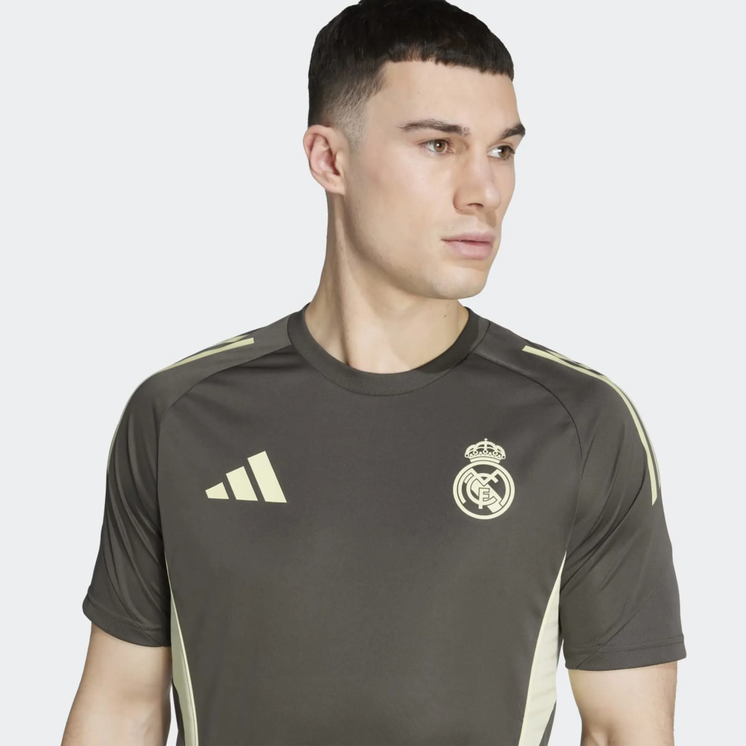 Футболка для тренировок мужская Real Madrid CF 2025-2026 Tiro 25 Competition adidas, серый — фото 4