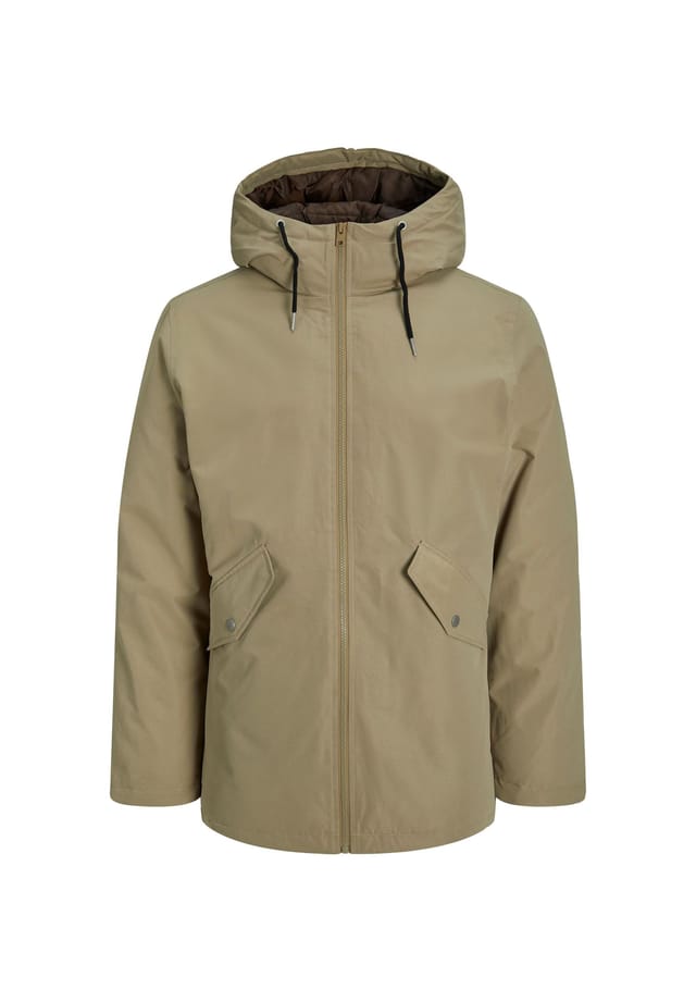 

Куртка Parka Loop длинная водоотталкивающая Jack & Jones, бежевый