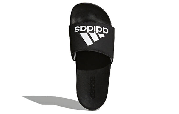 Тапочки adilette comfort slides black/white Adidas, черный — фото 4
