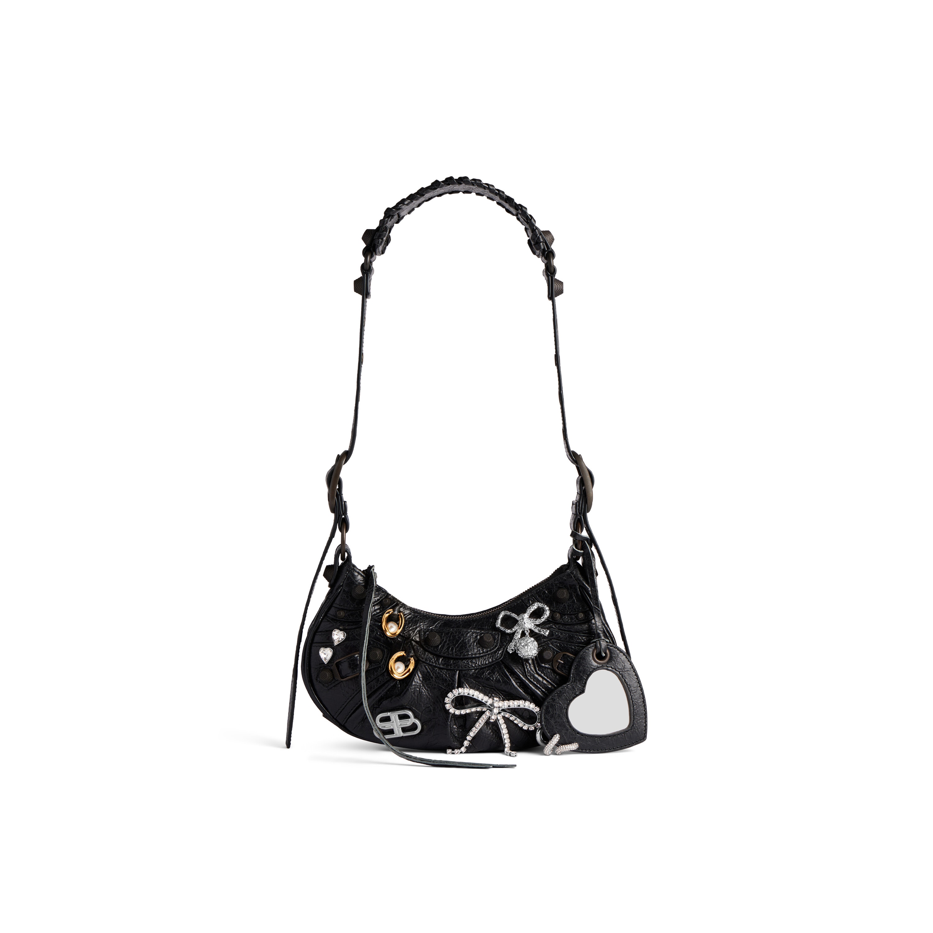 

Сумка через плечо Le Cagole XS со значком BALENCIAGA, черный