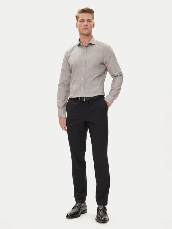 Рубашка slim fit C-Hank 50545225 Boss, бежевый — фото 2