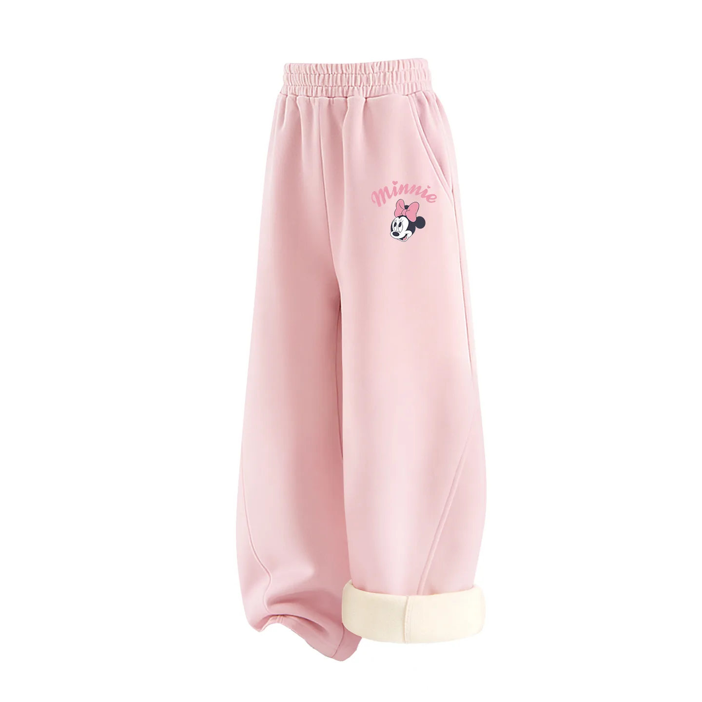 Детские вязаные спортивные штаны Disney, [Thickened and Fleece-Lined]Di Balloons K Lotus Pink — фото 3
