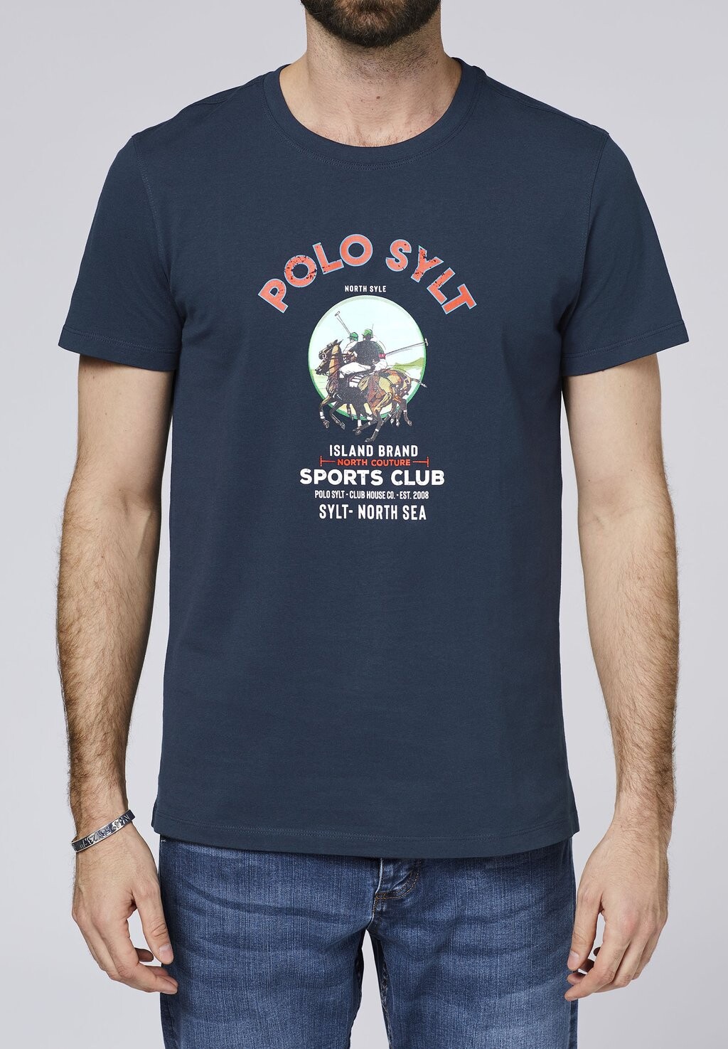 

Футболка с принтом Polo Sylt, темно-синий