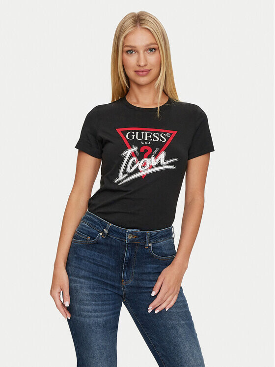 

Футболка стандартного кроя Guess, черный