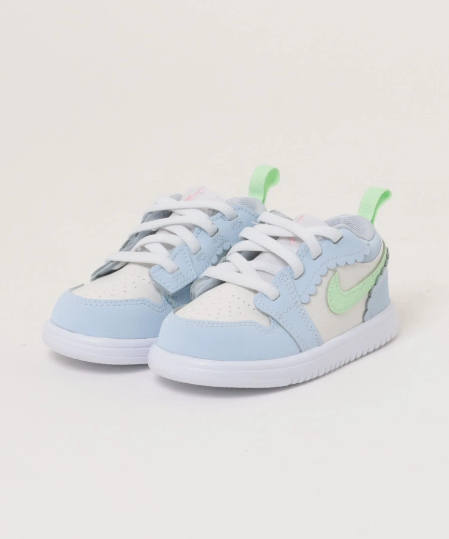 Детские кроссовки из натуральной кожи Jordan 1 LOW ALT SE TD KIB7120 NIKE синие