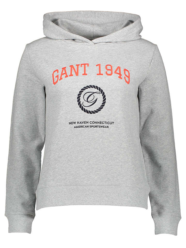 

Толстовка с капюшоном Gant, серый
