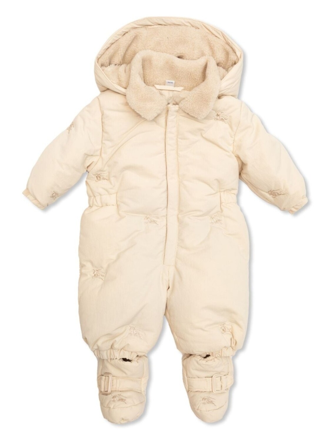

Лыжный костюм Burberry Kids с флисовой подкладкой, серый