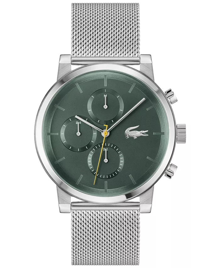 

Мужские часы Replay Silver Tone с браслетом из нержавеющей стали, 44 мм Lacoste