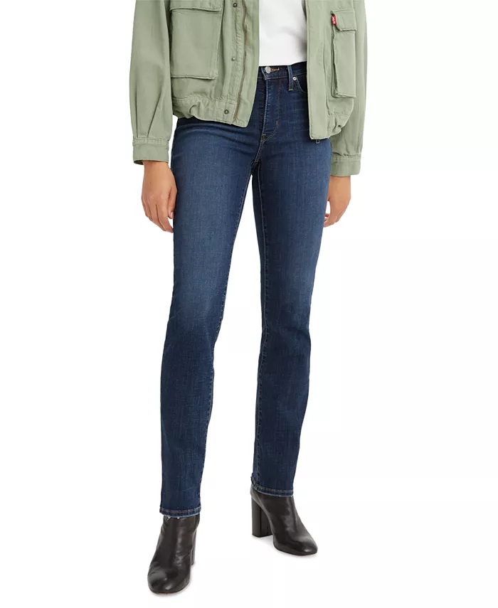 

314 Формирующие стройнящие прямые джинсы Mid Rise Levi'S, синий