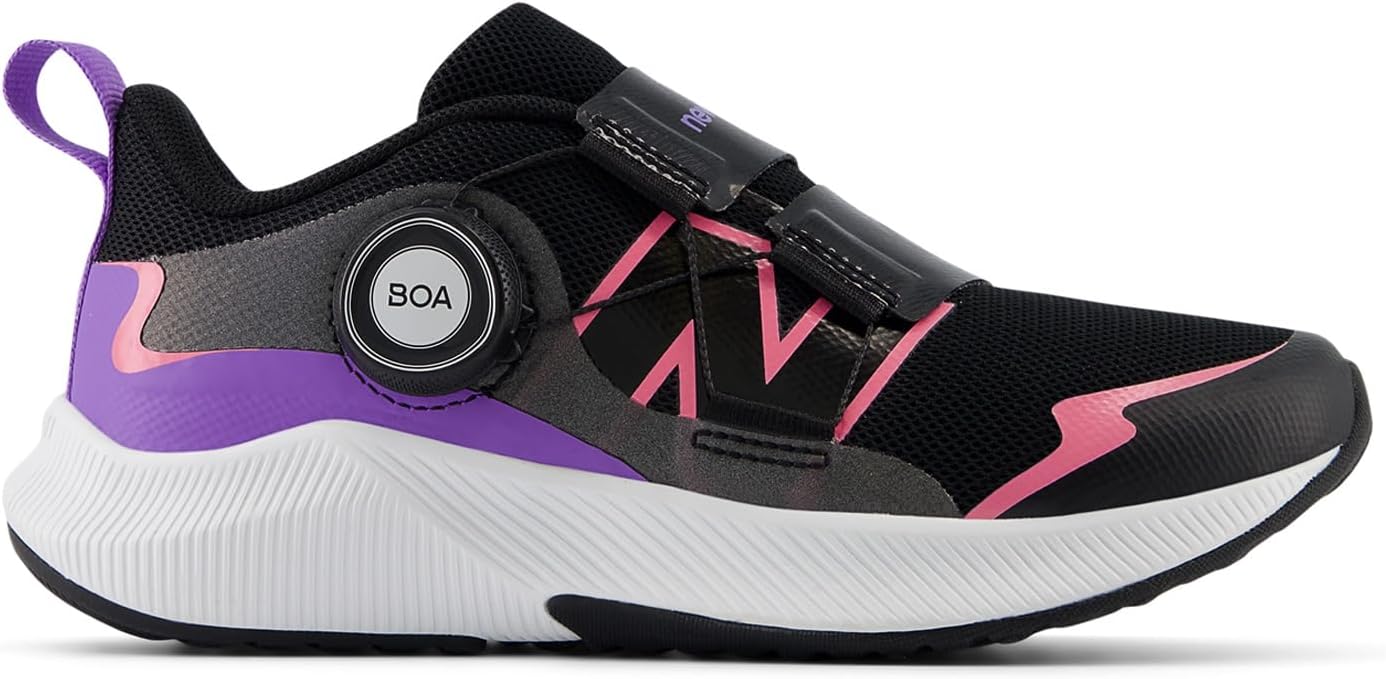 Кроссовки для бега New Balance Kids' DynaSoft Reveal V4 Boa, черный/фиолетовый/розовый — фото 2