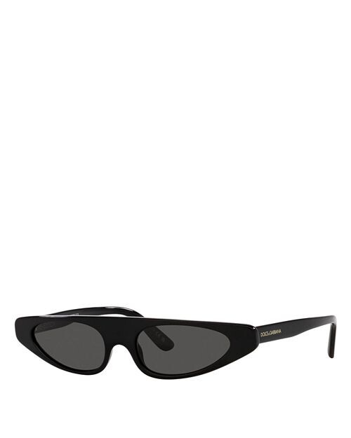 

Прямоугольные солнцезащитные очки, 52 мм Dolce & Gabbana, цвет Black
