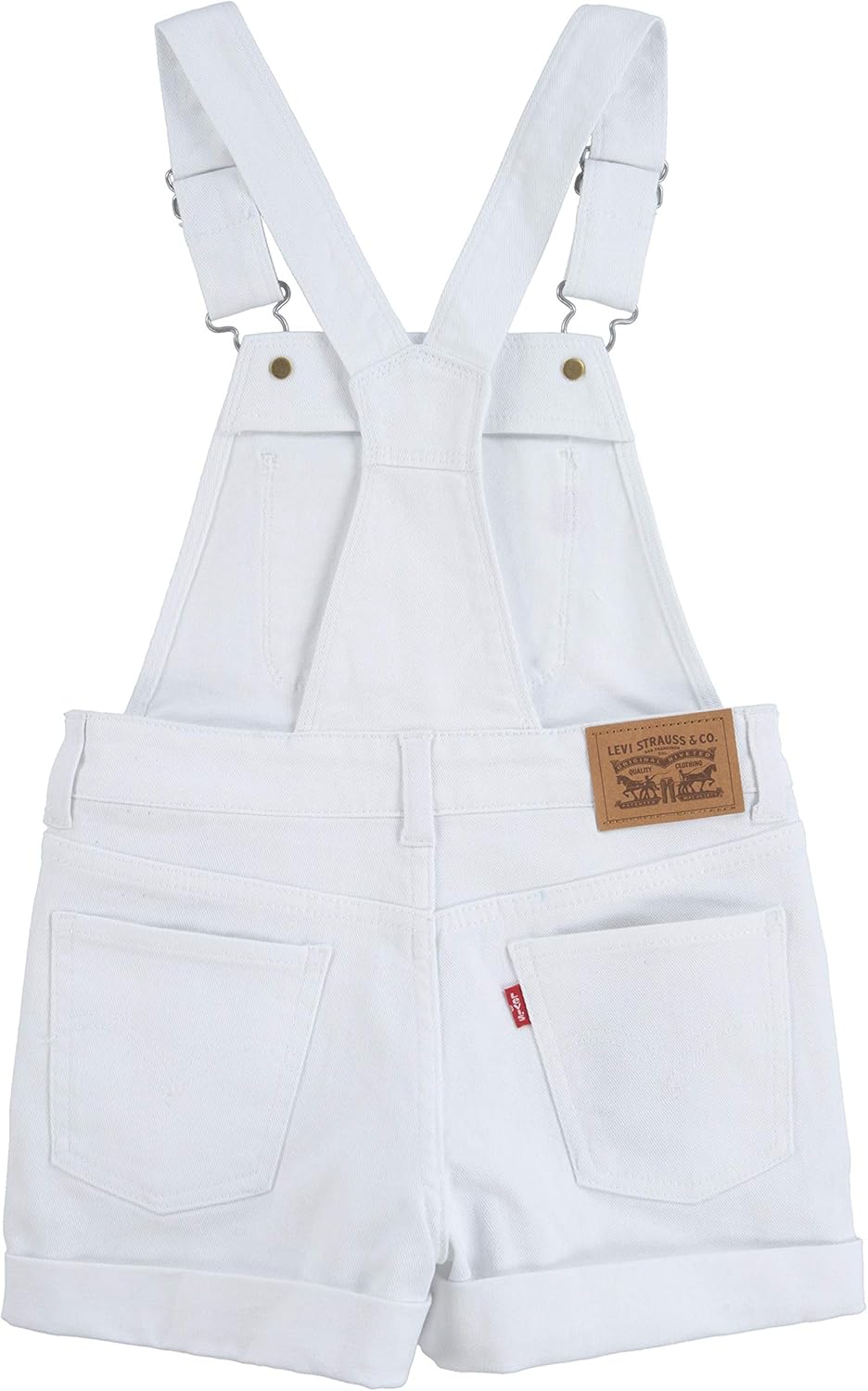 Levi's baby-girls And Baby Denim Shortall, White/Original — фото 2