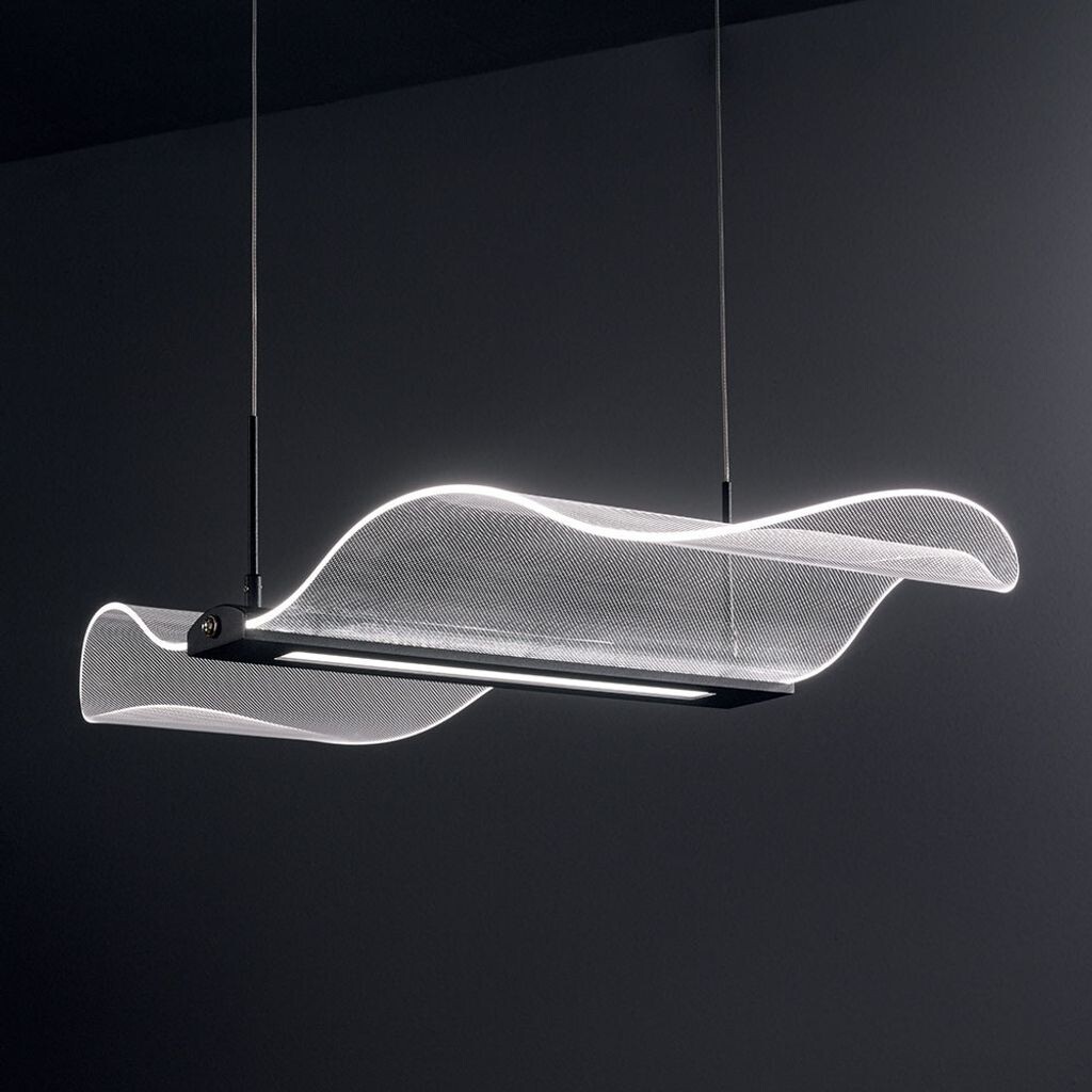 

Fabas Luce Fenice Светодиодный подвесной светильник волнистый, черный
