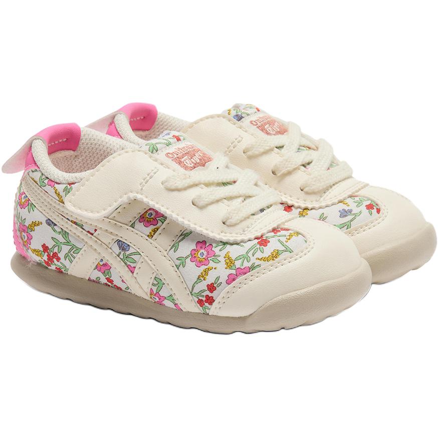 Mexico 66 устойчивые к истиранию низкие детские ботинки beige для малышей Onitsuka Tiger, бежевый — фото 4