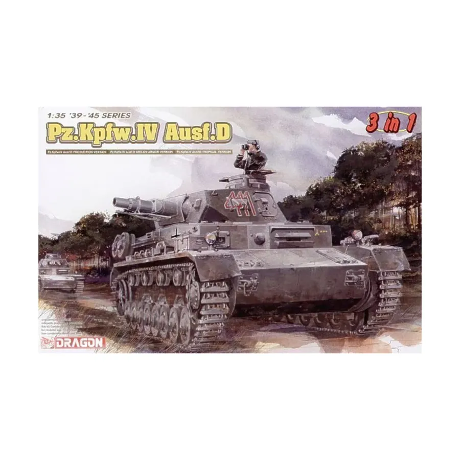 

Pz.Kpfw.IV Ausf.D 3-в-1, Dragon Models - '39 to '45 Series - Germany (1:35)