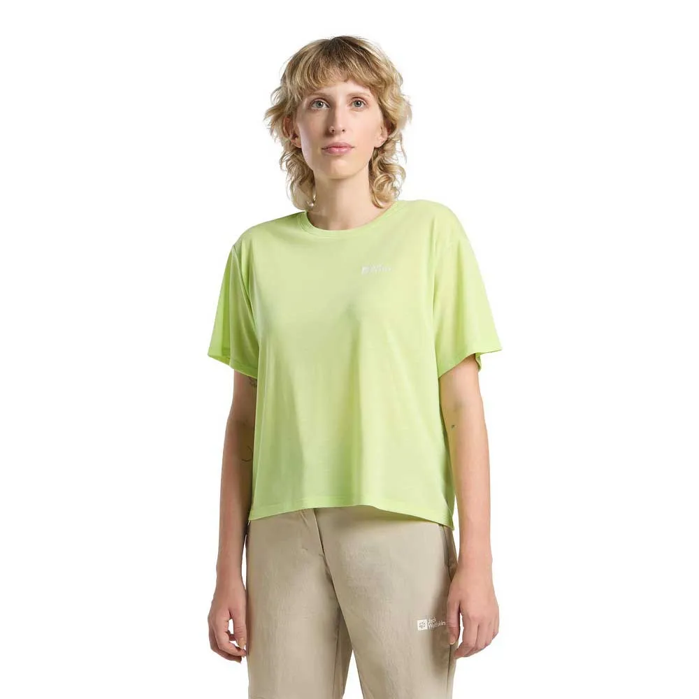 

Футболка с коротким рукавом Jack Wolfskin Vonnan Crop, желтый