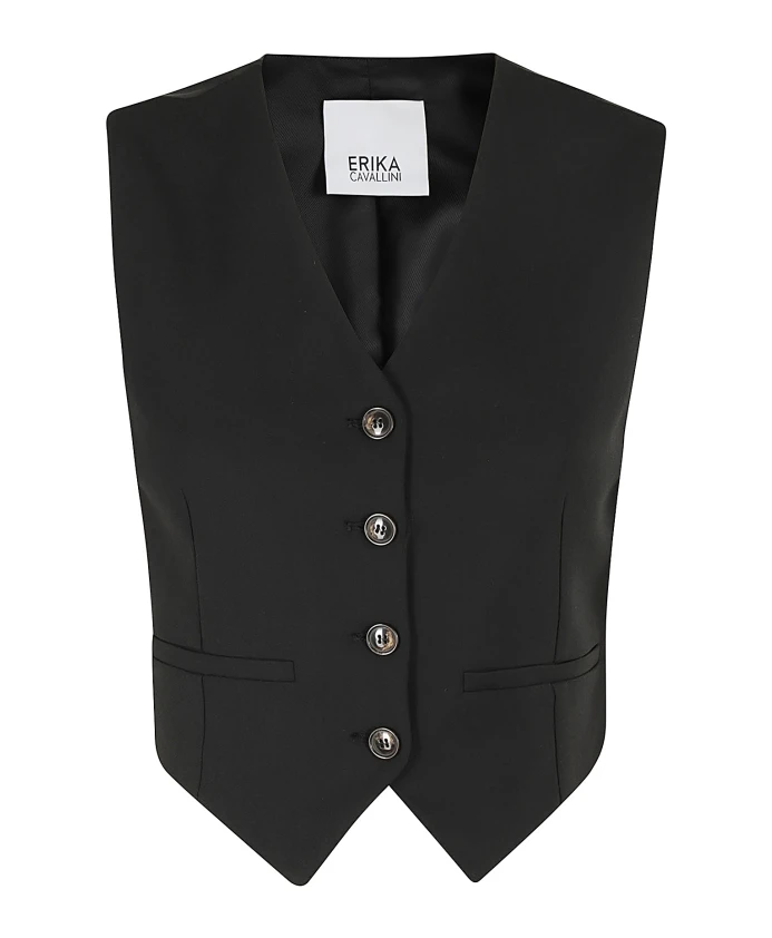 

Стильный жилет Сабрины Erika Cavallini, черный